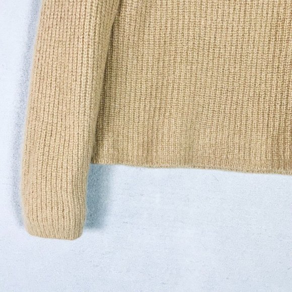 Jenni Kayne Cashmere Sweater Womens XL Beige Fisherman Knit Pullover - Picture 5 of 13